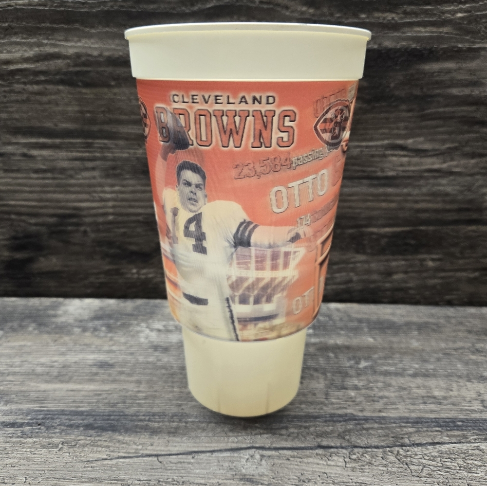 Vintage Otto‎ Graham Cleveland Browns Souvenir Cup Game Day Nfl Football